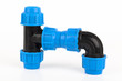 Pvc pipe isolated on a white background