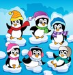 Winter theme with penguins 2