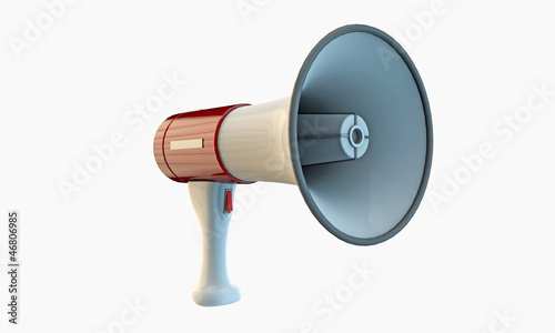 Illustration: red megaphone red megaphone