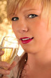 Champagner schlürfen