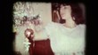 Old movie from the 70s Decorating the tree for Christmas.