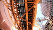 P.O.V. Driving Beneath Elevated Rail System Chicago, USA