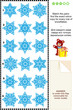 Fancy snowflakes visual puzzle