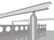 steel construction detailed view - 3D