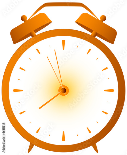 Vector: cartoon isolated red retro alarm clock cartoon isolated red retro alarm clock