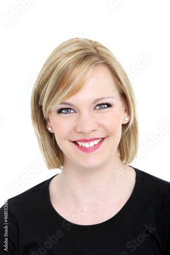 Photo: Young woman with a beautiful smile Young woman with a beautiful smile