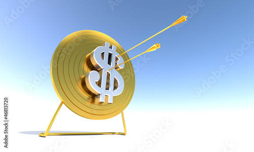 Illustration: Golden Archery Target Dollar Golden Archery Target Dollar