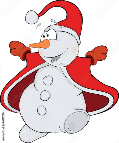 Vector: Christmas Snowball. Cartoon Snowball Christmas Snowball. Cartoon Snowball
