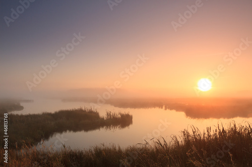 Photo: Foggy sunrise @ the water Foggy sunrise @ the water
