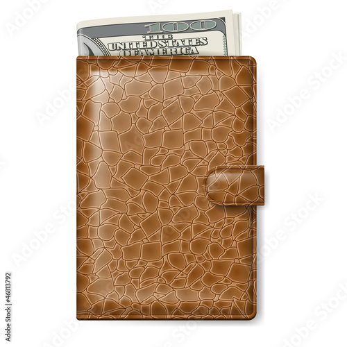 Vector: Leather wallet Leather wallet