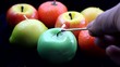 burning apple candle