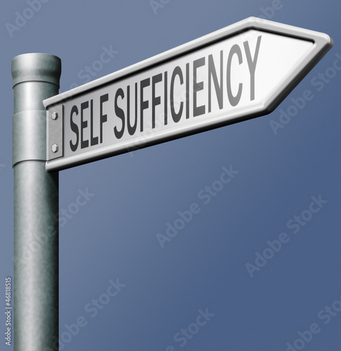 Illustration: self sufficiency self sufficiency