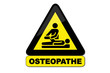 Vektor: Panneau ostéopathe Panneau ostéopathe