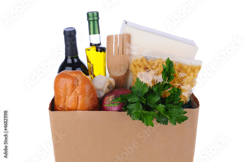 Photo: Brown Bag Full of Groceries Brown Bag Full of Groceries