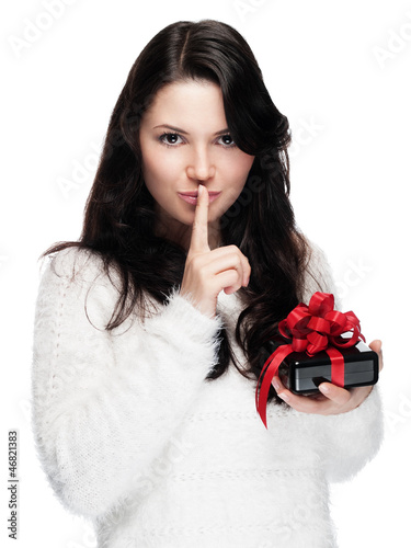 Photo: Young woman and her secret Young woman and her secret