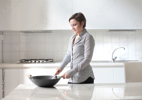Photo: Cooking in White Cooking in White