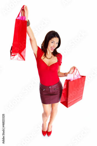 Photo: Shopping woman. Shopping woman.