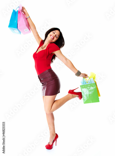 Photo: Shopping woman. Shopping woman.