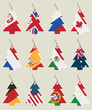 christmas tree flag tags