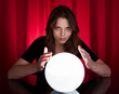 Fortuneteller with glowing ball