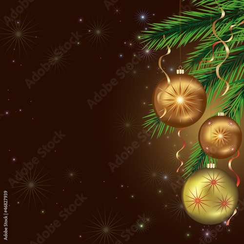 Vector: New Year and Christmas card, celebratory background New Year and Christmas card, celebratory background
