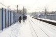 Waiting for a train