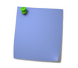 Blue Postit Blank