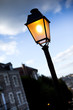 Paris, Montmartre, rÃ©verbÃ¨re, lumiÃ¨re, ville, France