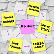 Pregnancy Concerns Expecting Mothers Parents Sticky Notes