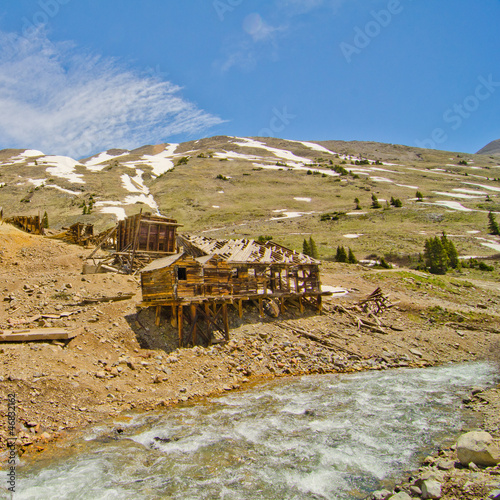Photo: Preserved Houses in Animas Forks, a Ghost Town in the San Juan M Preserved Houses in Animas Forks, a Ghost Town in the San Juan M