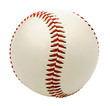 Stitches on baseball