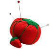 Pins stuck on pin cushion