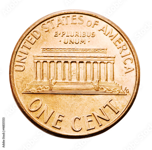 Photo: One cent coin One cent coin