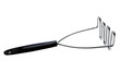 Metallic potato masher