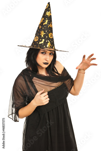 Photo: Bad witch showing hand Bad witch showing hand