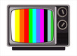 Vektor: classic tv -colorful no signal background classic tv -colorful no signal background