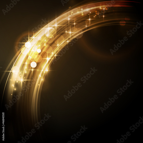 Vector: Abstract circular light border with stars Abstract circular light border with stars