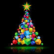 Abstract Christmas tree
