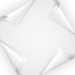 Vector: White Paper corners White Paper corners