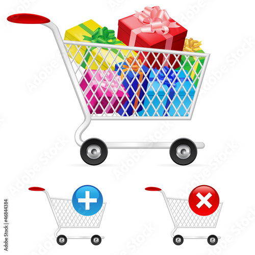 Vector: Full shopping cart Full shopping cart