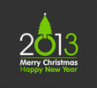 2013 christmas design made with christmas tree