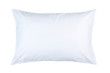 pillow with white pillow case on white background