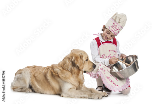 Photo: Bambina cucina per il cane Bambina cucina per il cane