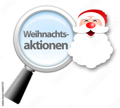 Illustration: Lupe "Weihnachtsaktionen" Lupe "Weihnachtsaktionen"