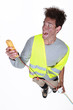 electrician in a state of shock