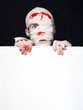 Injured Medical Patient Displaying Copyspace Board