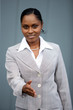 Businesswoman holding her hand out for a handshake