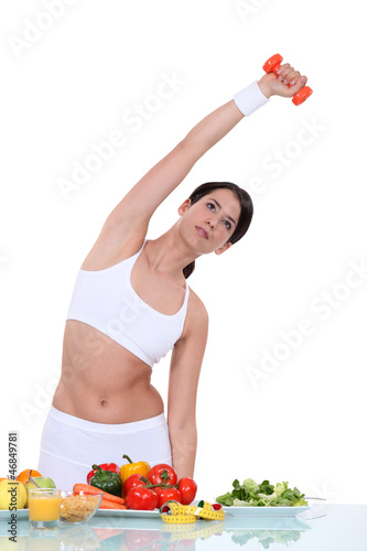 Photo: Woman living a healthy lifestyle Woman living a healthy lifestyle