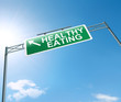 Healthy eating concept.