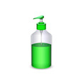 bottle of liquid soap isolated